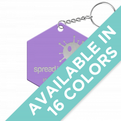 Spread Joy Not Germs Hexagon Keychain